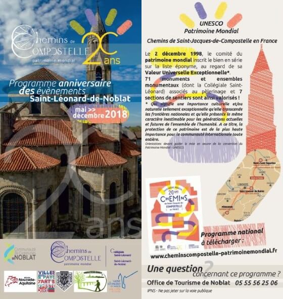 20ème anniversaire des chemins de Saint Jacques à l'UNESCO